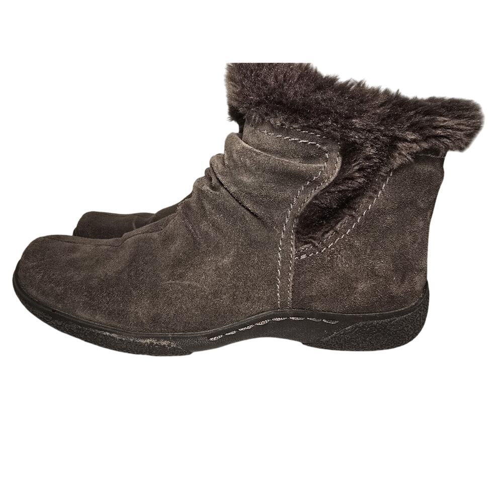 BARETRAPS LAUREE Womens Faux Fur Leather Brown Gray Size 7.5 Very Warm Great! - Picture 4 of 8